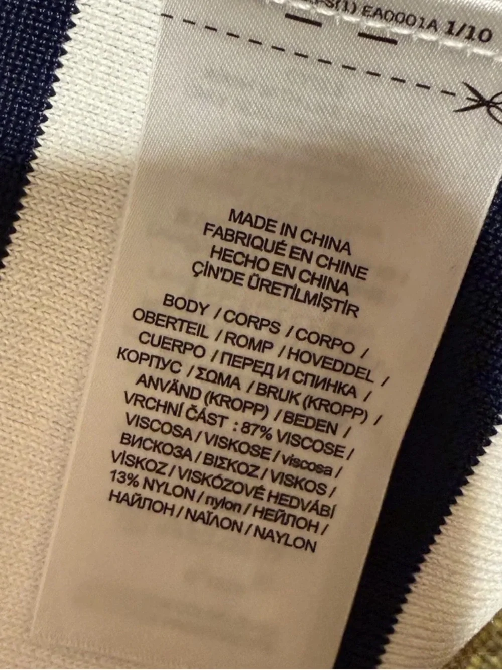 Lauren Ralph Lauren Open Cardigan Long SM Navy White Stripe Solid NWT MSRP $225 - Picture 14 of 15